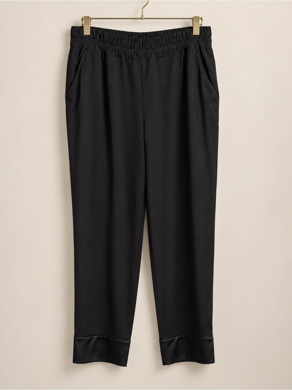 Universal Standard Soirée Double Luxe Pull-On Pants Black S 14–16